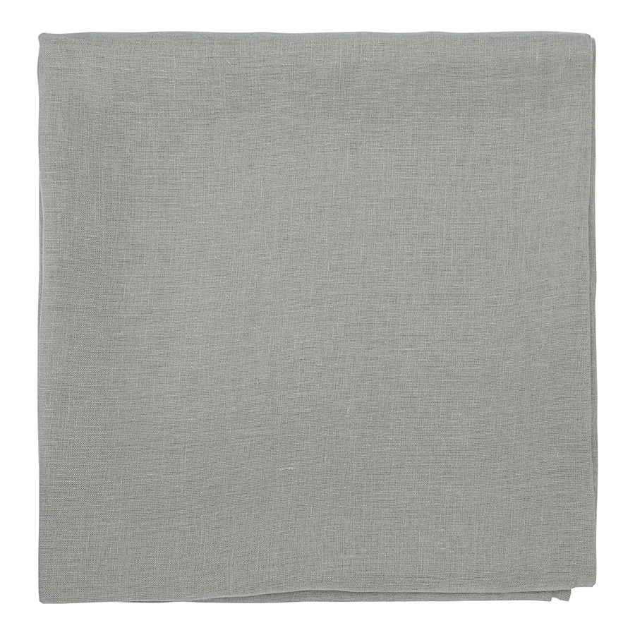 Изображение товара Скатерть из стираного льна серого цвета из коллекции Essential, 150х250 см