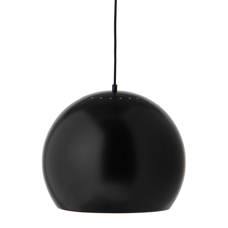 Изображение товара Лампа подвесная Ball, 33хØ40 см, черная матовая, черный шнур