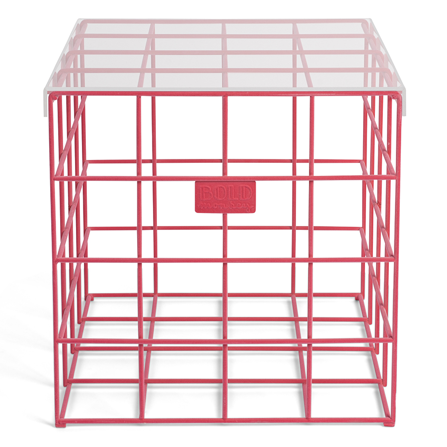 Изображение товара Столик Bold Monkey, Cage Fight, квадратный, розовый