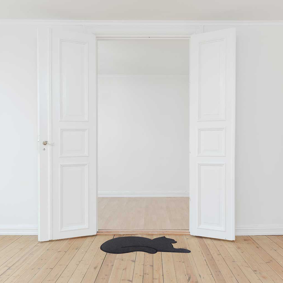 Изображение товара Коврик придверный Cat, серый