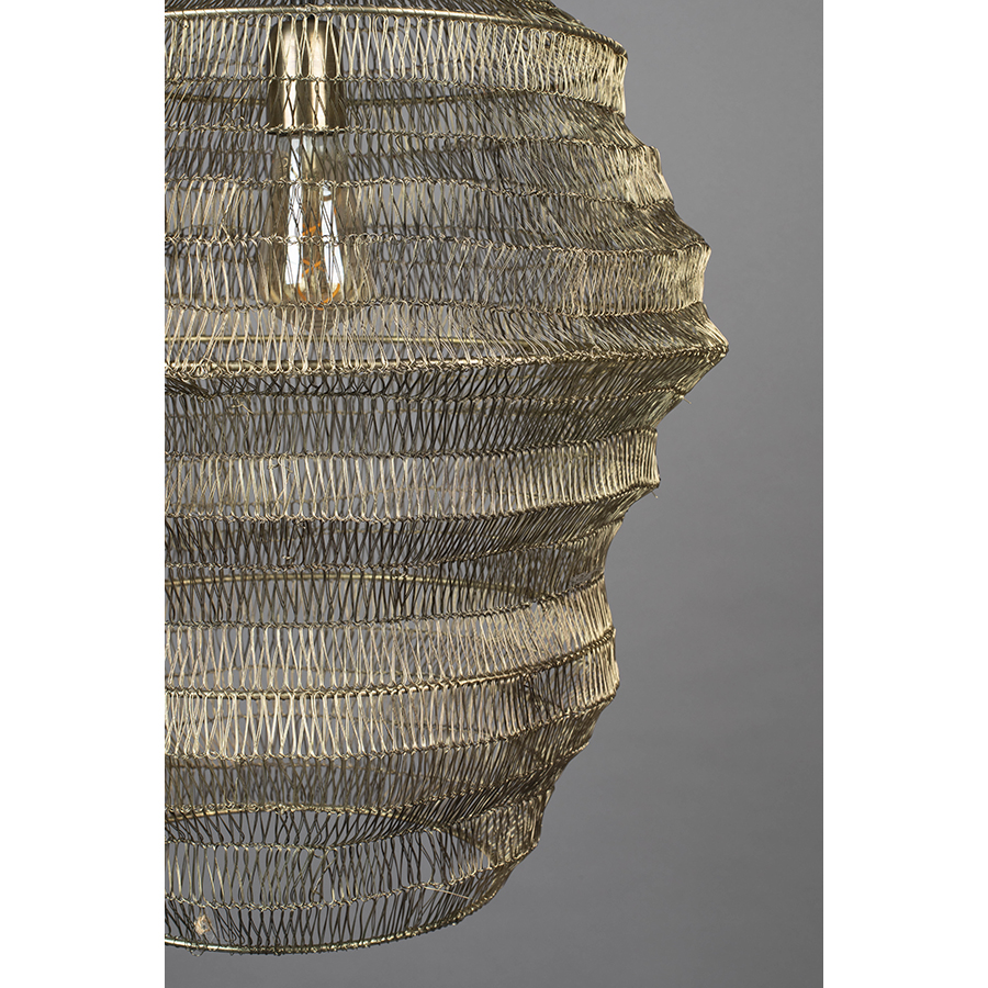 Изображение товара Светильник подвесной Dutchbone, Luca, 52x52x57,5 см, латунь
