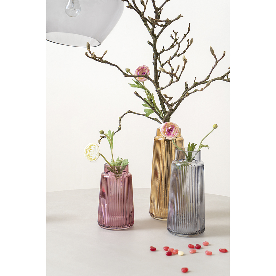 Изображение товара Ваза для цветов Noemi, 19 см, бордовая