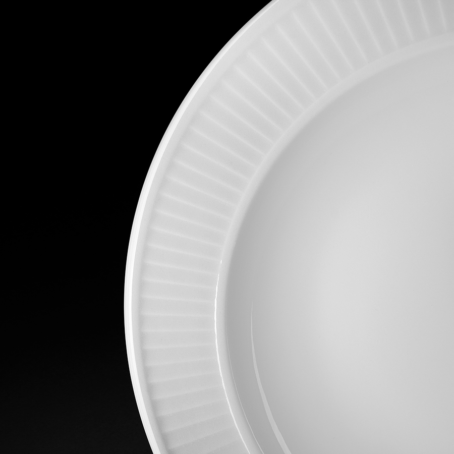 Изображение товара Тарелка суповая Plisse, Ø22 см, белая