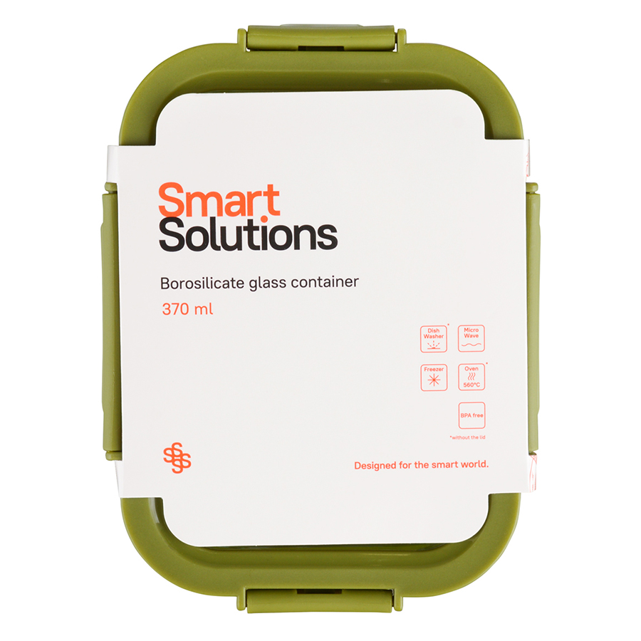 Изображение товара Контейнер для запекания, хранения и переноски продуктов в чехле Smart Solutions, 370 мл, зеленый