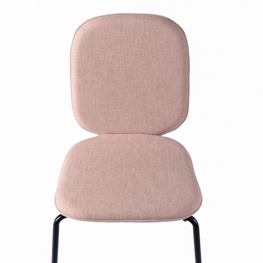 Изображение товара Набор из 2 стульев Oswald, рогожка, бежево-розовые