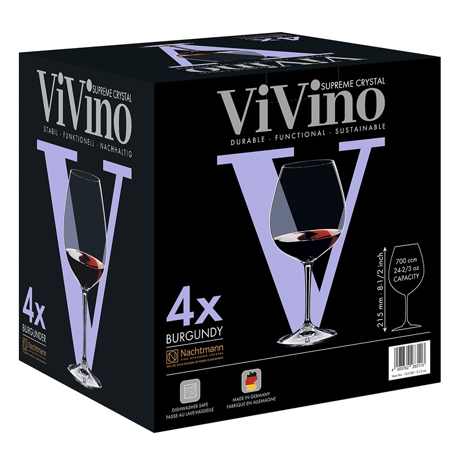 Изображение товара Набор бокалов для красного вина Vivino, 700 мл, 4 шт.