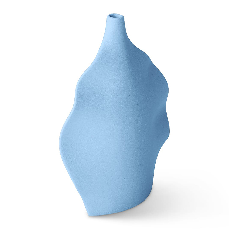 Изображение товара Бутылка декоративная Onda, 21 см, голубая