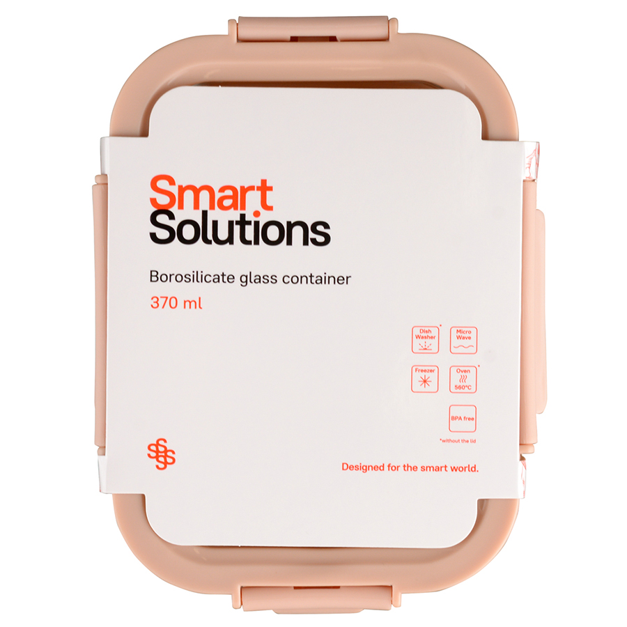 Изображение товара Контейнер для запекания, хранения и переноски продуктов в чехле Smart Solutions, 370 мл, бежевый