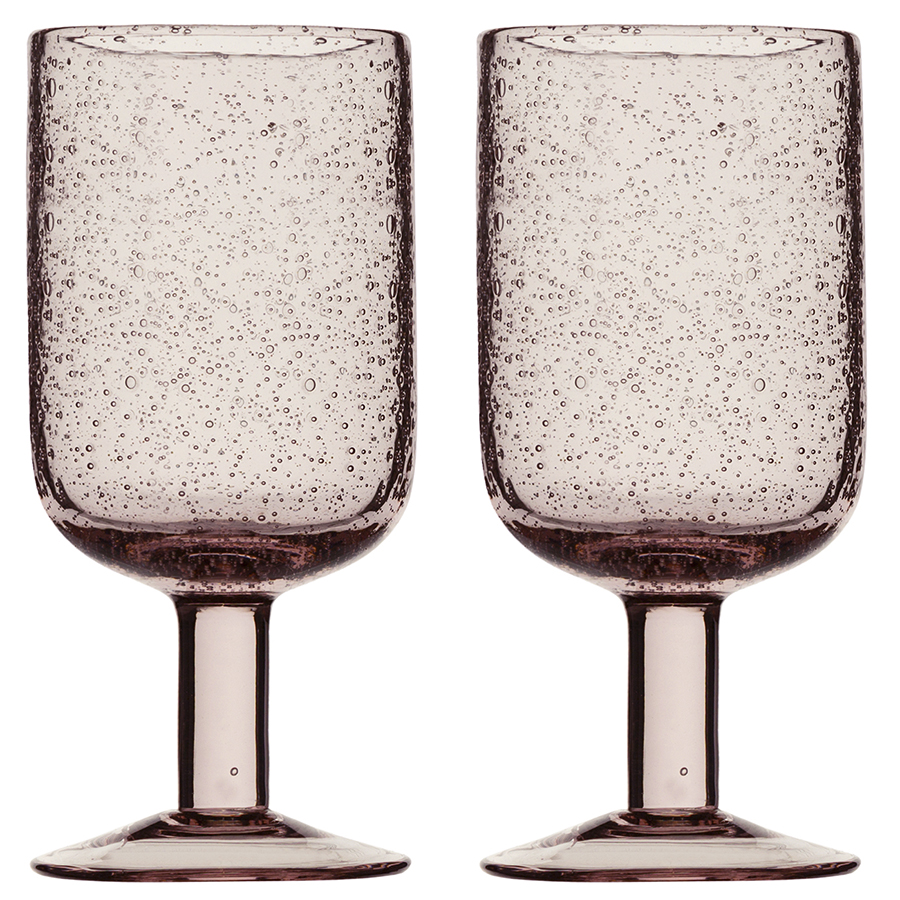 Изображение товара Набор бокалов для вина Flowi, 410 мл, розовые, 2 шт.