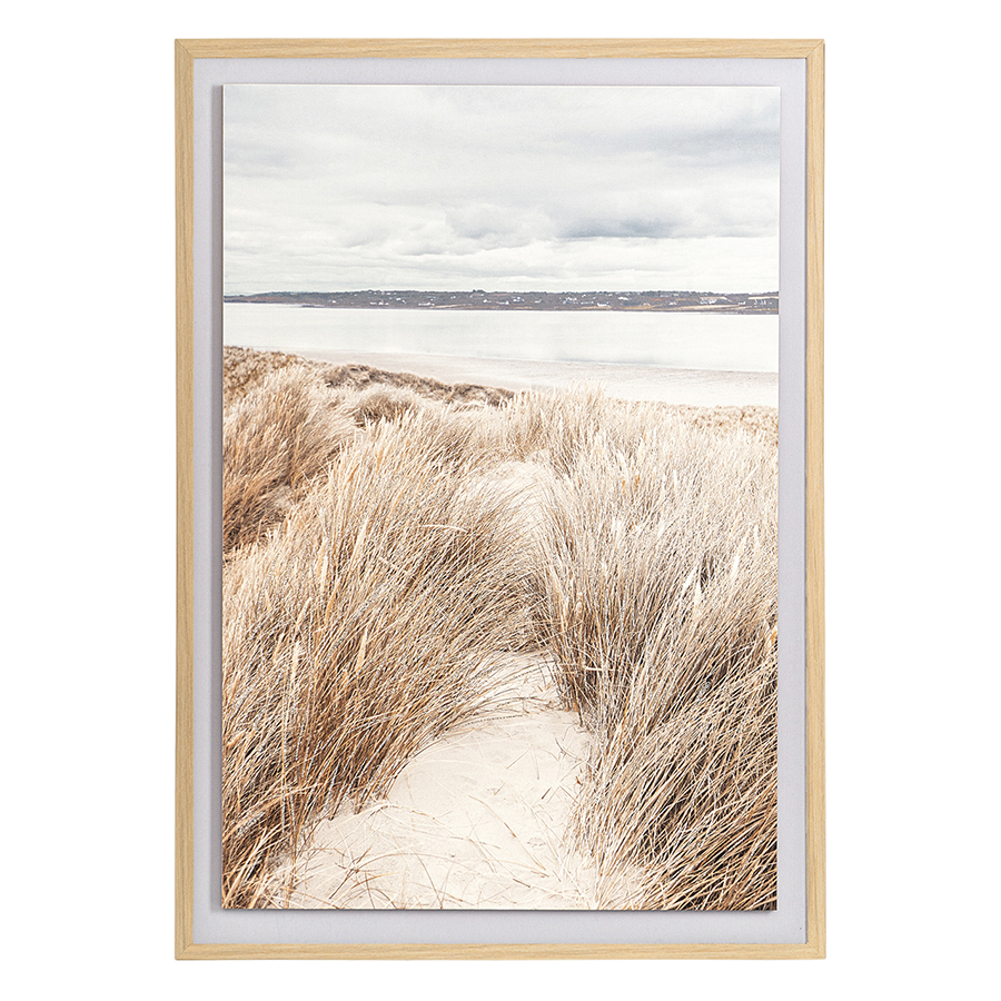 Изображение товара Панно декоративное Sand с бежевой рамой, 50х70 см