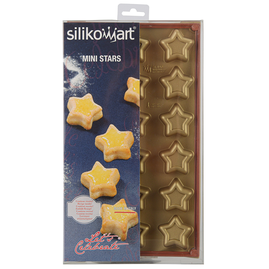 Изображение товара Форма для приготовления пирожных Stars, 17,5x30 см, силиконовая