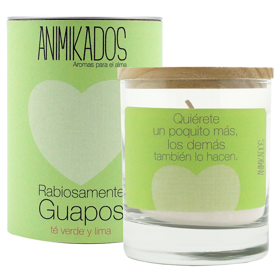 Изображение товара Свеча ароматическая Animikados, Absolutely Fabulous, Зеленый чай и лайм, 40 ч.