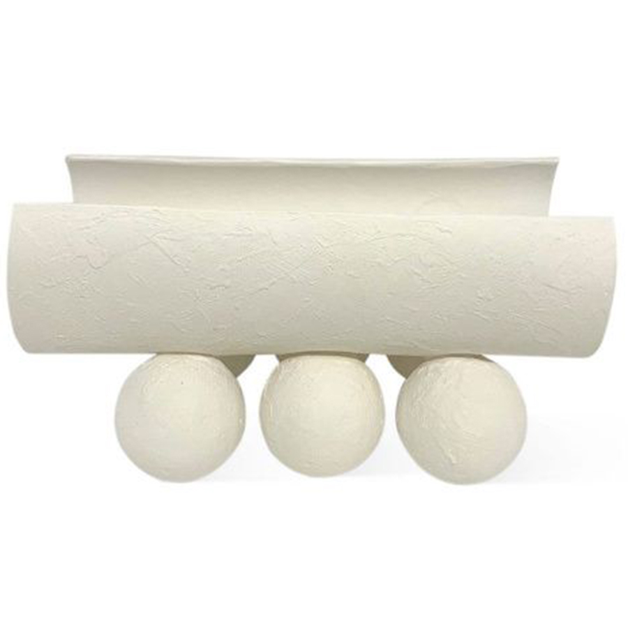 Изображение товара Блюдо Цилиндр на 3 шарах, 30х12 см, белое