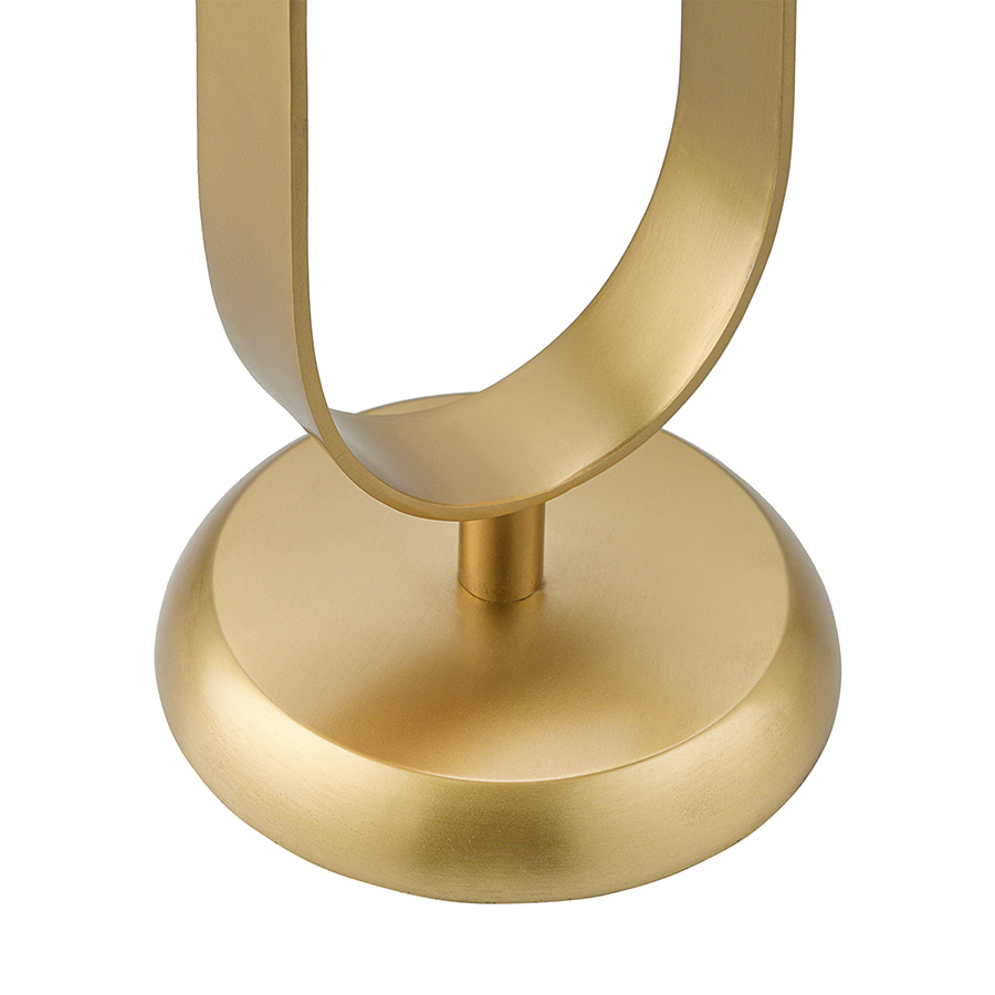 Изображение товара Столик приставной Svein, Ø25,5 см, мрамор/золотой