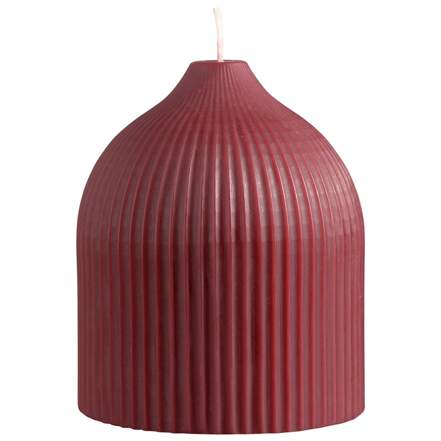 Изображение товара Свеча декоративная бордового цвета из коллекции Edge, 10,5см