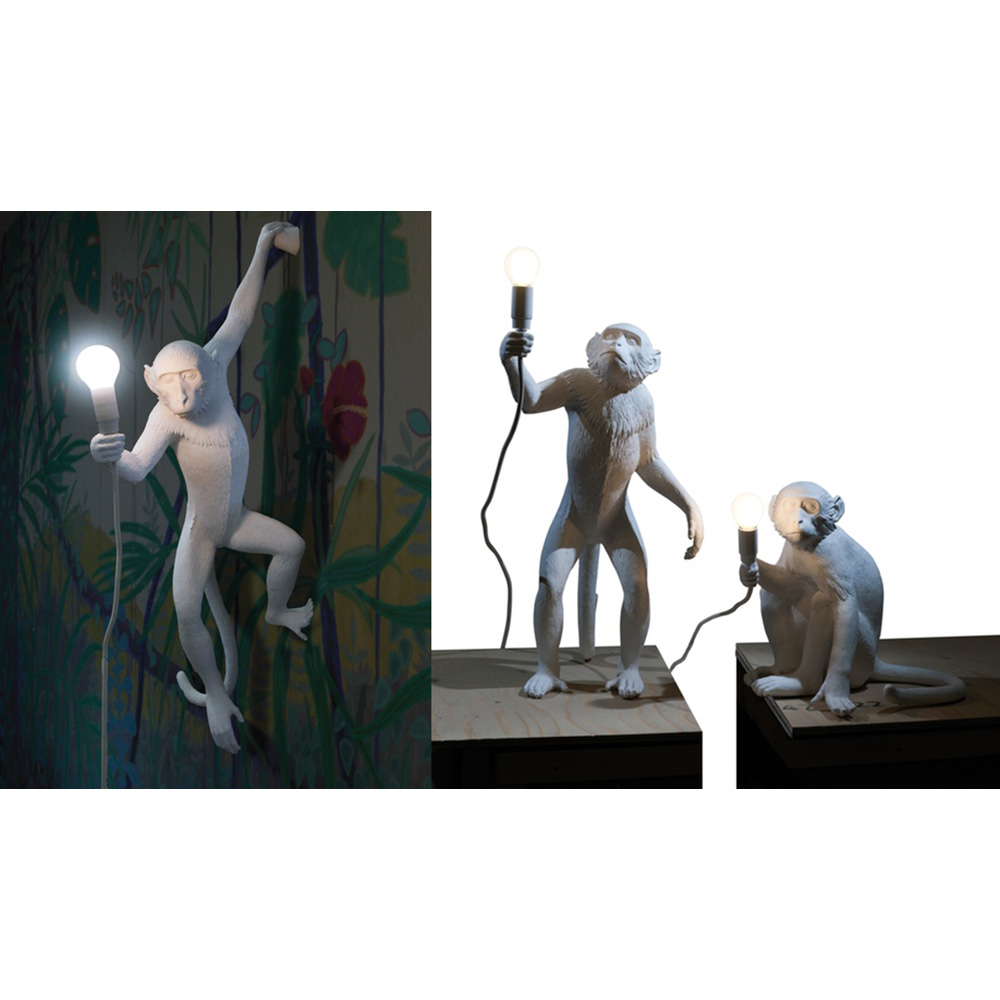 Изображение товара Светильник Monkey Lamp Sitting, белый