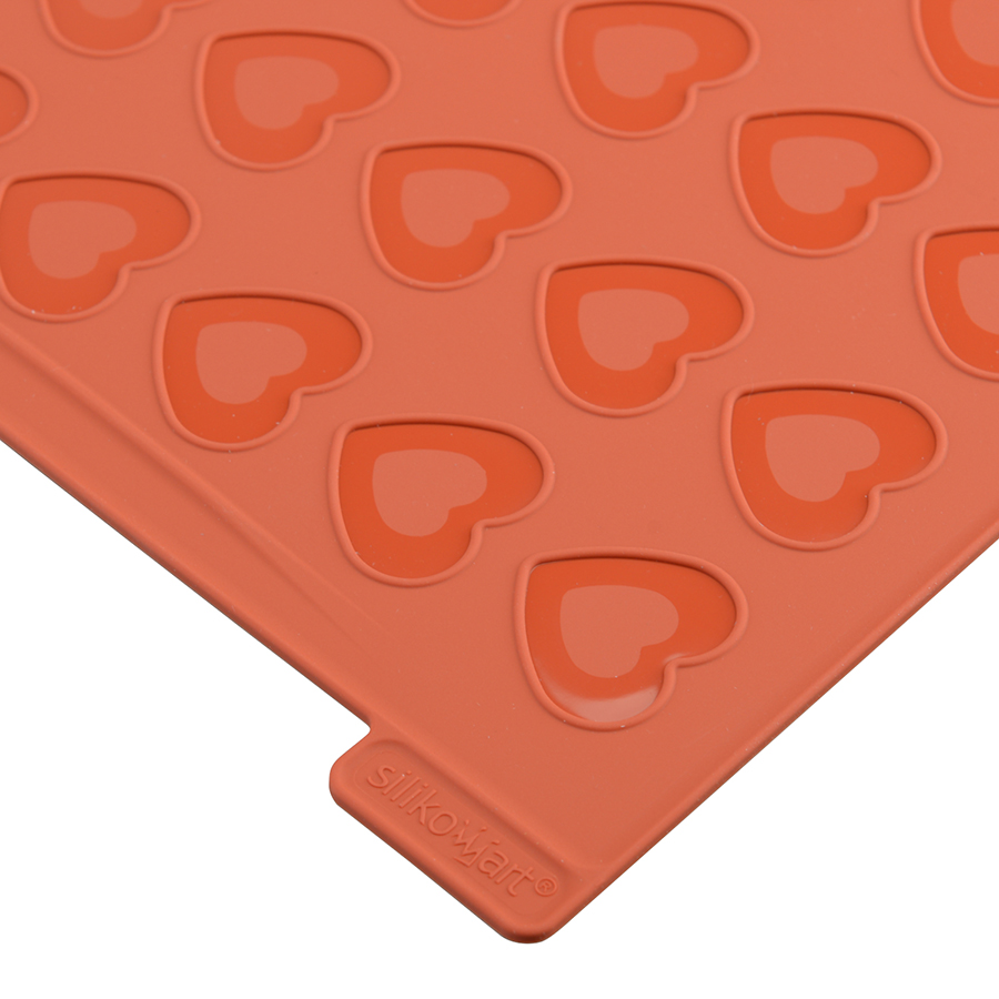 Изображение товара Форма силиконовая для приготовления печенья Macaron Heart, 30х40 см