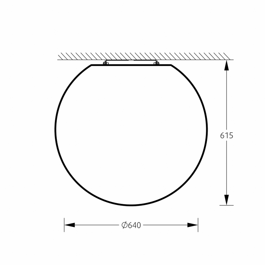 Изображение товара Светильник настенно-потолочный Sphere_S, Ø64х61,5 см, E27, LED, 3000K