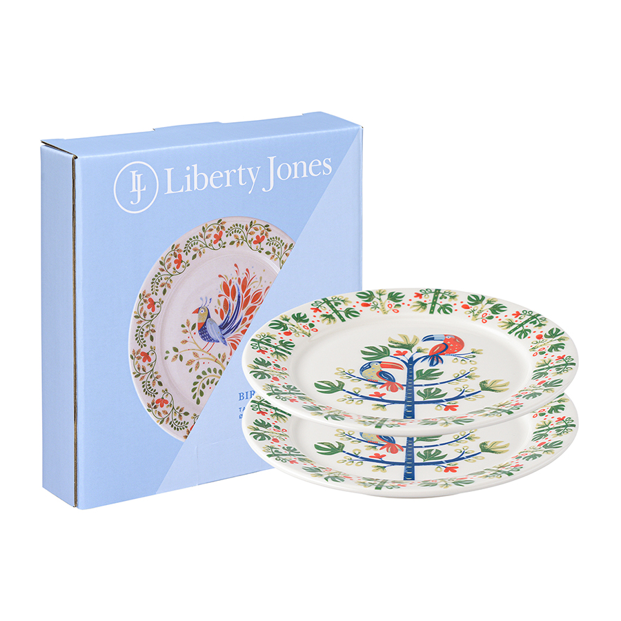 Изображение товара Набор тарелок Toucan из коллекции Birds of Paradise в подарочной упаковке, Ø18 см, 2 шт.