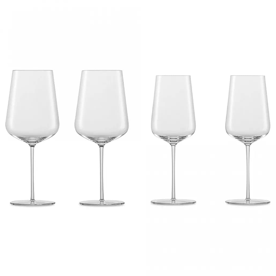 Изображение товара Набор бокалов для красного и белого вина Vervino, 742/487 мл, 4 шт.