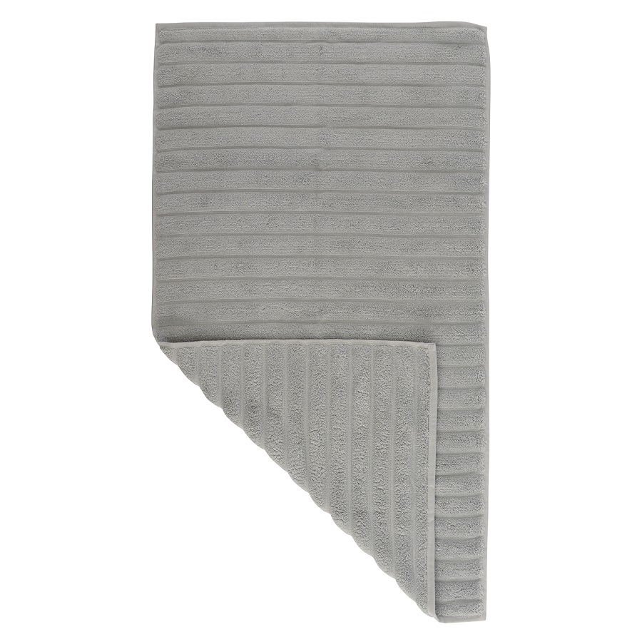 Изображение товара Полотенце для рук Waves серого цвета из коллекции Essential, 50х90 см