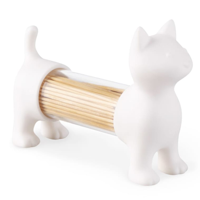 Изображение товара Емкость для соли, перца или зубочисток Cat, белая