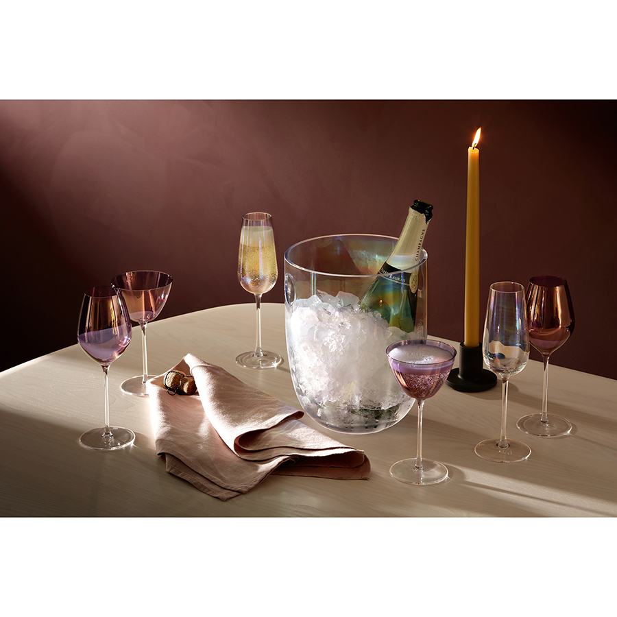 Изображение товара Набор бокалов для шампанского Aurora, 285 мл, фиолетовый, 4 шт.