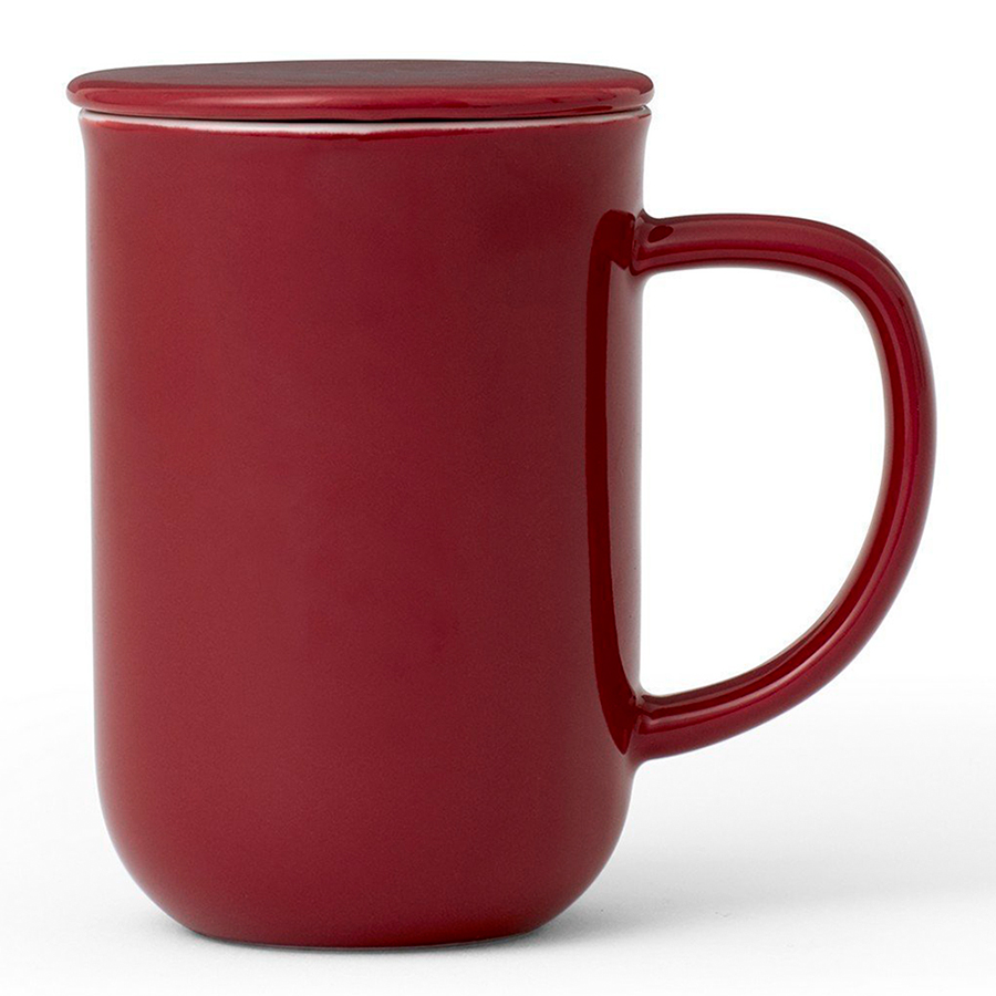 Изображение товара Кружка чайная с ситом Minima, 500 мл, бордовая