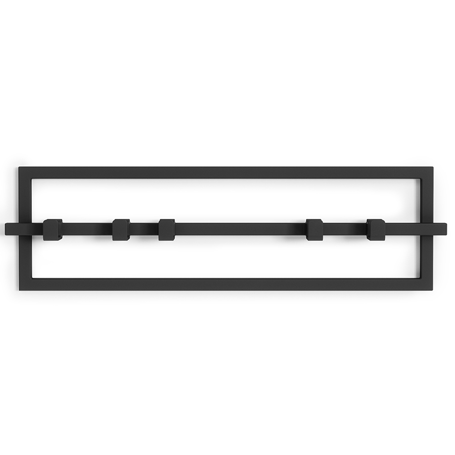Изображение товара Вешалка настенная Cubiko, 53 см, черная, 5 крючков