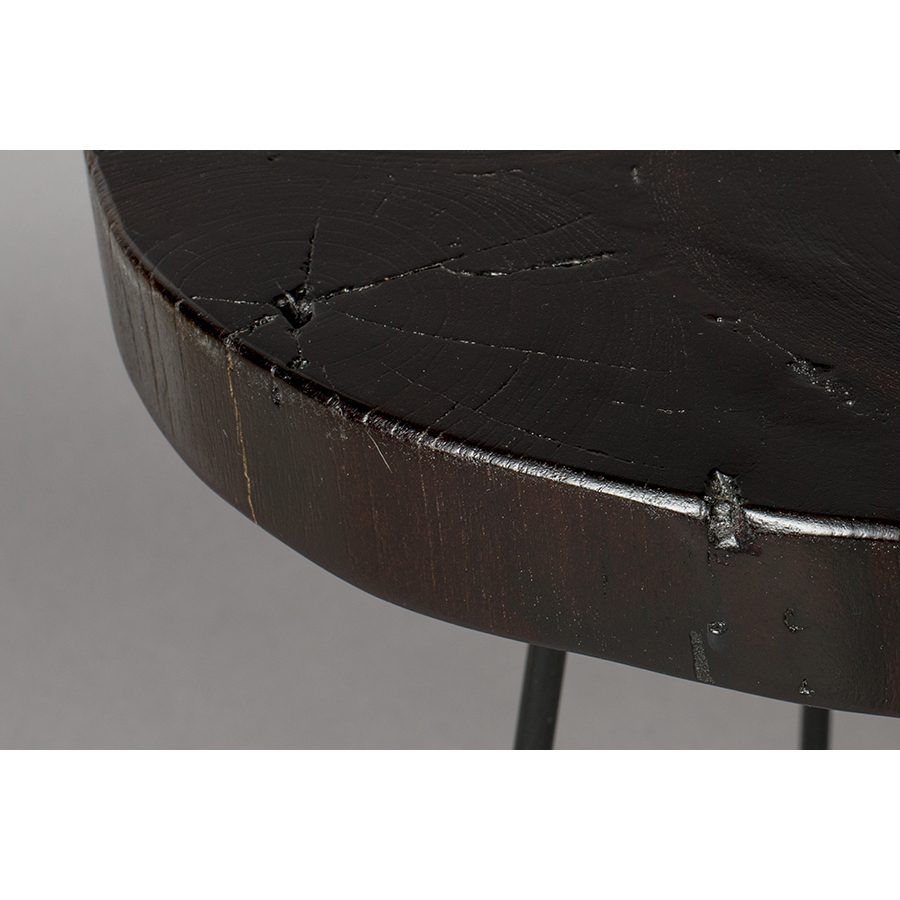 Изображение товара Столик приставной Dutchbone, Kraton, Ø40 см, темно-коричневый