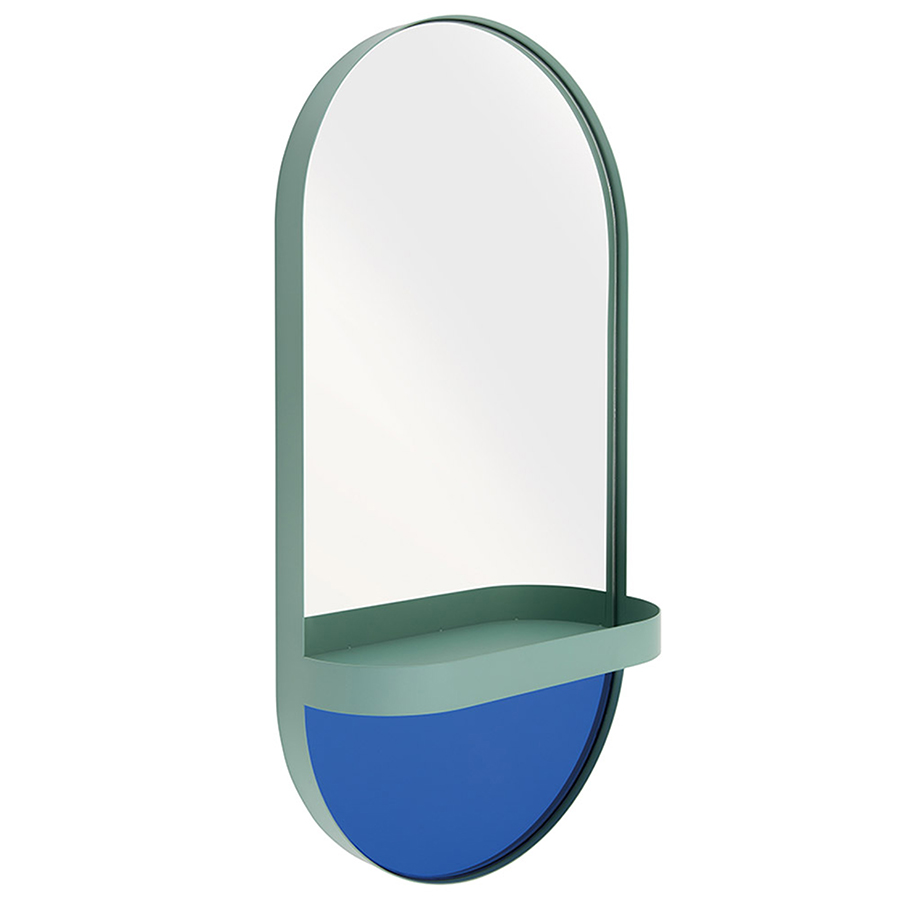 Изображение товара Зеркало Oval, 30,5х60х10,5 см, мятное