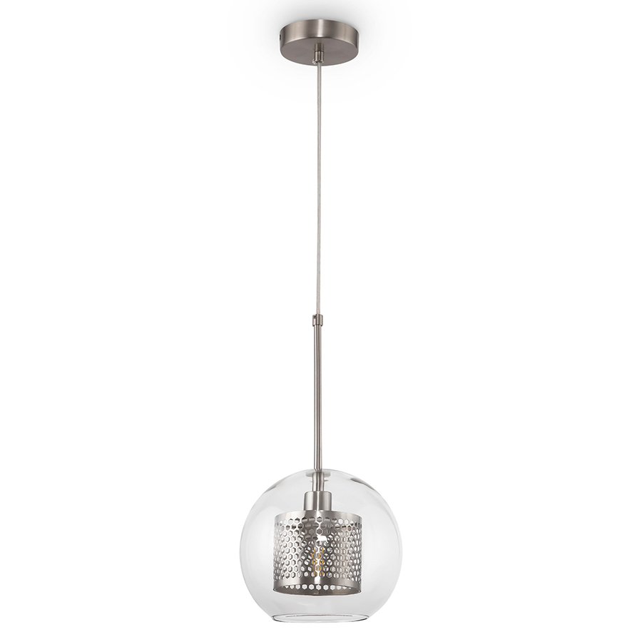 Изображение товара Светильник подвесной Modern Market, 1 лампа, Ø20х37,8 см, никель