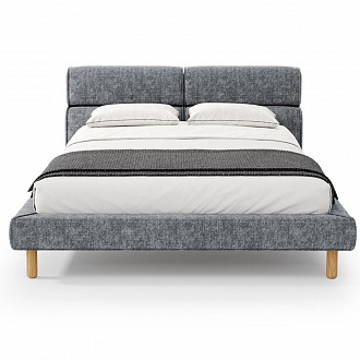 Изображение товара Кровать Cascade 314, 162х244х90 см, натуральный дуб/серая