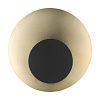 Изображение товара Светильник настенный Stone, Ø35,5х15,5 см, черный/золотистый