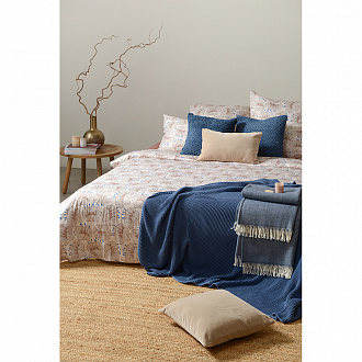 Изображение товара Чехол на подушку из хлопкового бархата бежевого цвета из коллекции Essential, 45х45 см