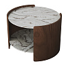 Изображение товара Столик Lagom Stone, Ø65 см, камень/орех