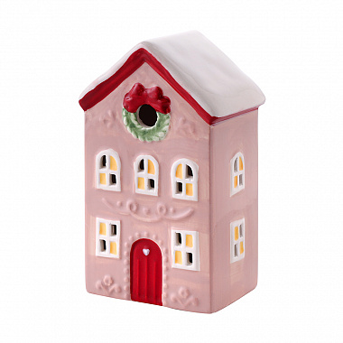картинка Домик с подсветкой Fensmark из коллекции New Year Essential, 15 см от магазина Одежда+