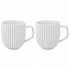 Набор из двух кружек белого цвета из коллекции Edge, 400 мл