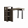 Стол письменный Lyod, 141х60х92 см, темно-кофейный/серый