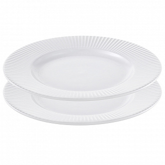 Изображение товара Набор тарелок Soft Ripples, Ø21 см, белые, 2 шт.