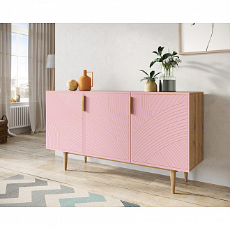 Изображение товара Комод Line, 150х45х90 см, розовый