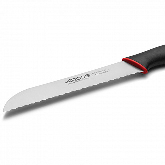 Изображение товара Нож для хлеба Duo, 20 см, черная с красным рукоятка