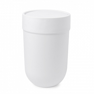 Изображение товара Корзина для мусора с крышкой Touch, 6 л, белая