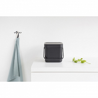 Изображение товара Бак для мусора Brabantia, Sort&Go, 6 л, серый
