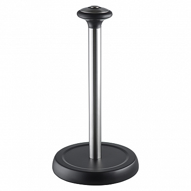 картинка Держатель для бумажных полотенец Mio, 19,5х37 см, черный/хром от магазина Одежда+