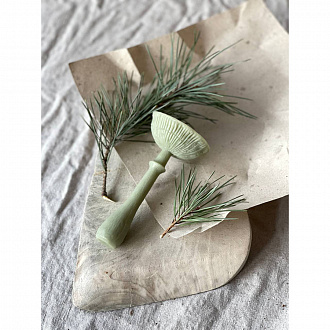 Изображение товара Свеча ароматическая Гриб Мухомор 2, 12 см, зеленая
