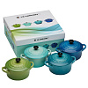 Изображение товара Набор кокотниц Le Creuset, Ø10 см, 4 шт., сине-зеленый