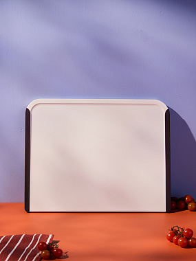 картинка Доска разделочная SmartChef, 40х31 см, бежевая/бордовая от магазина Одежда+