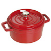 Изображение товара Кастрюля Staub, круглая, 22 см, 2,6 л, вишневая
