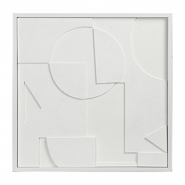 картинка Панно декоративное с эффектом 3D Minimalism, с белой рамой, 60х60 см от магазина Одежда+